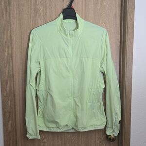 Lululemon Running Jacket Light Green Windbreaker Jacket Medium